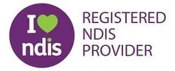 NDIS Registered Provider - Official Registration Badge